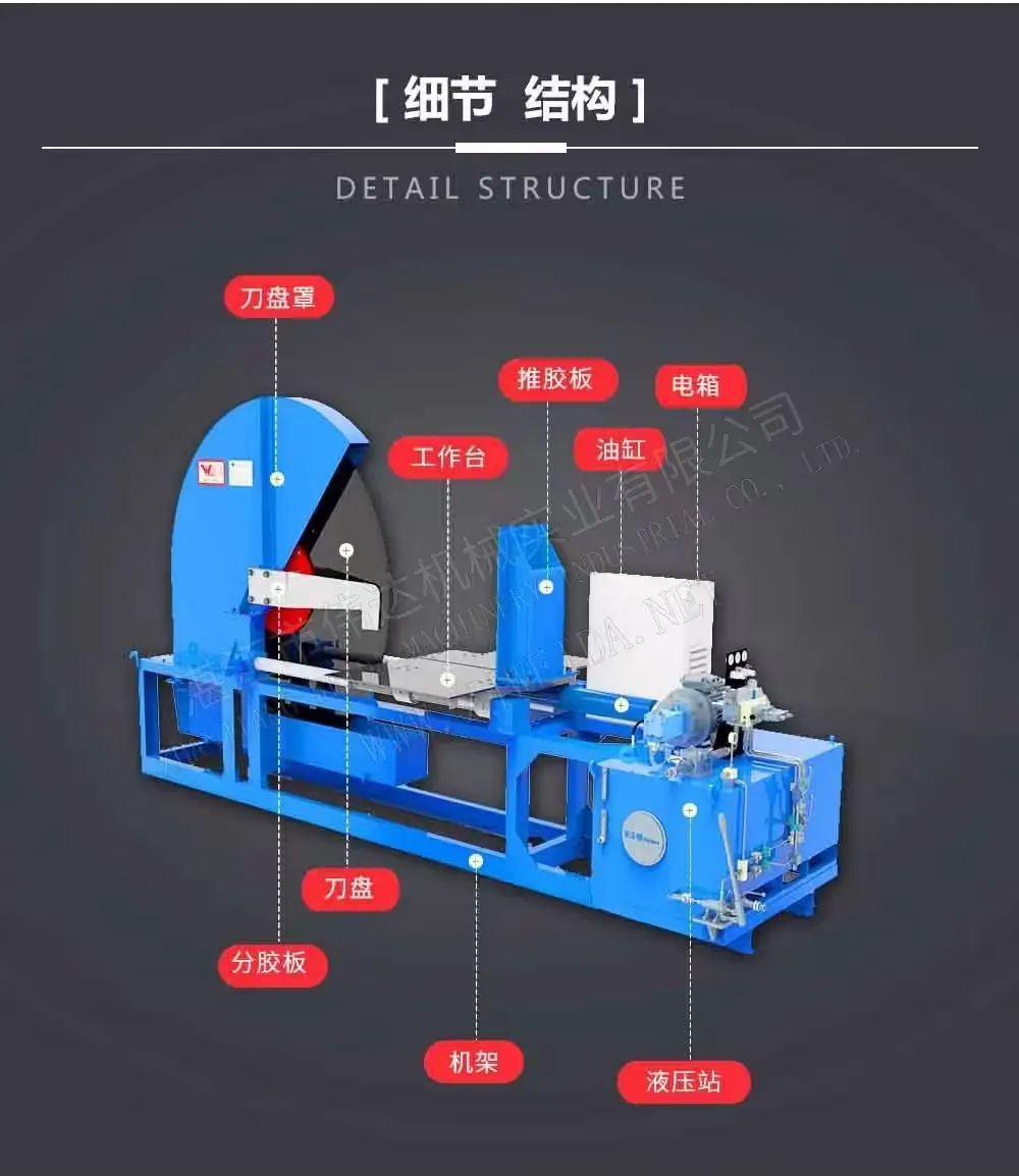 Pahalang na Hydraulic na Makina sa Paggupit ng Goma Detalye ng Produkto 3