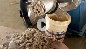 Cone Screw Juice Machine - Waste paper residue